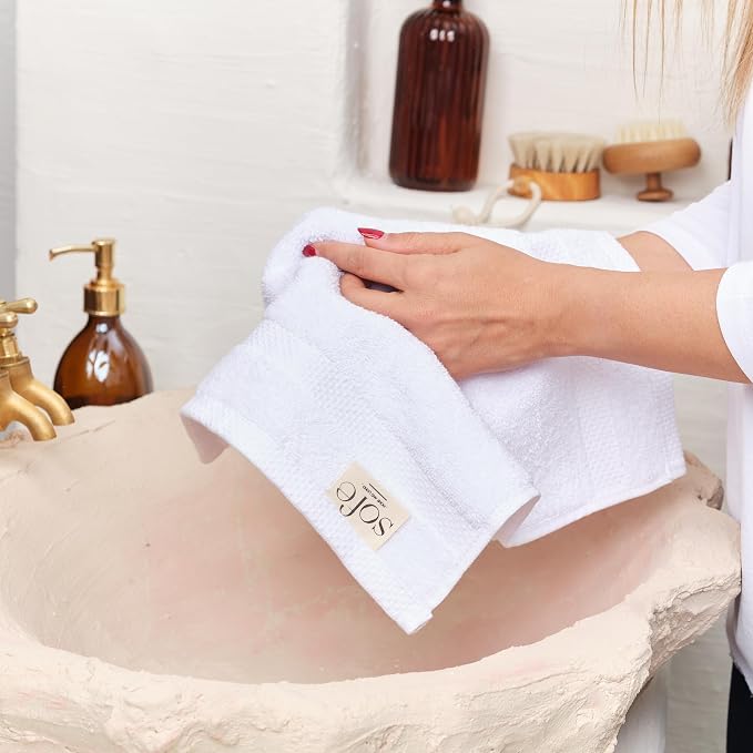SOFE H&L | Olea Luxury Turkish Cotton Bath Towels Set of 3 : 1 Bath Towel - Image 3