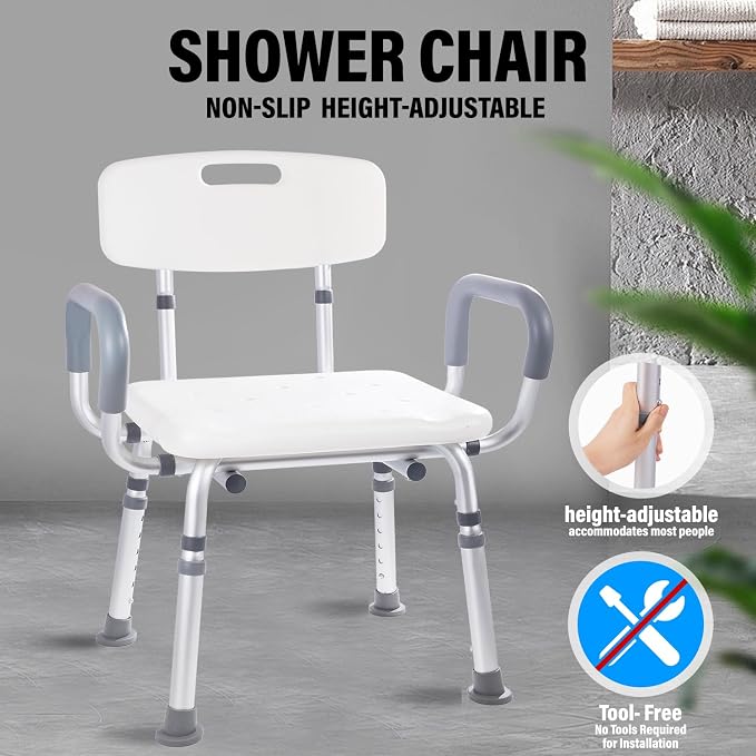 FSA/HSA, 500 lbs Heavy Duty Shower Seat - Image 4