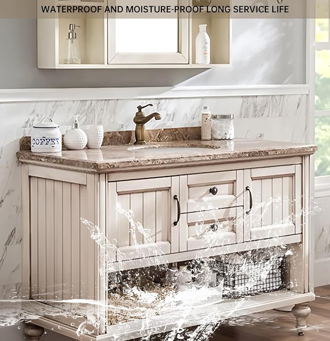 Freestanding Bathroom Vanity, Single Sink Bathroom Vanity Include Smart Mirror - Image 3