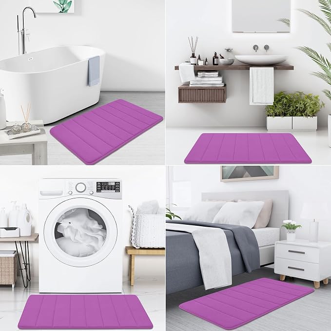 Buganda Memory Foam Bath Mat, 35.4" x 24", Ultra Soft and Non-Slip Bathroom Rugs - Image 7