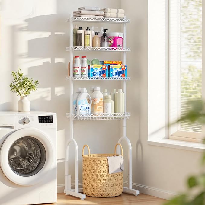EAGMAK Over The Toilet Storage Rack, 4-Tier Bathroom Organizer - Image 2
