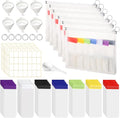 67pcs Protein Powder Travel Container Set 42 Single Dose Bags 6 Large Reusable by Shinylin