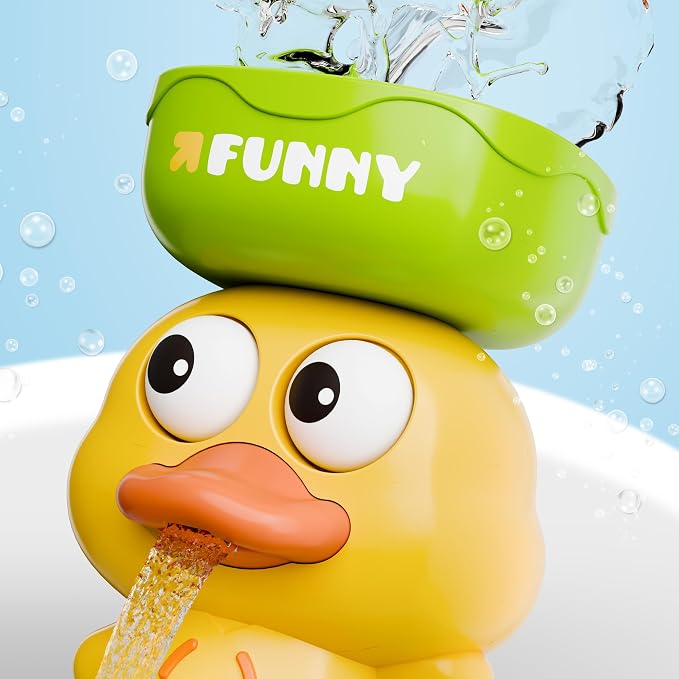 iPlay, iLearn Bath Toy for Toddlers 1-3, Baby Waterfall Duck Bathtub Toy W/ - Image 3