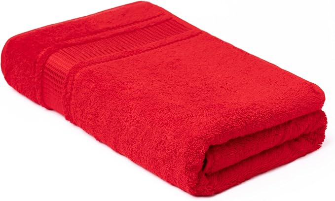 Melissa Linen, 8 Piece Towel Set, 2 Bath Towel 2 Hand Towel 4 Fingertip Red - Image 8
