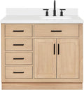 ARIEL Hepburn 43" Inch Oak Single Bathroom Vanity by Ariel