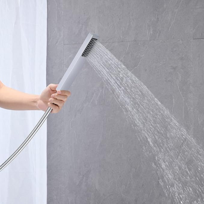 Freestanding Bathtub Faucet Tub Filler Chrome Floor Mount Bathroom Faucets - Image 6