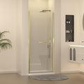 Frameless Pivot Shower Door 33-34" W x 72" H, Pivot Swing Shower Glass Door by FINDEPOT