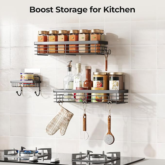 Orimade Adhesive Shower Caddy Soap Dish Holder Shelf - Image 6