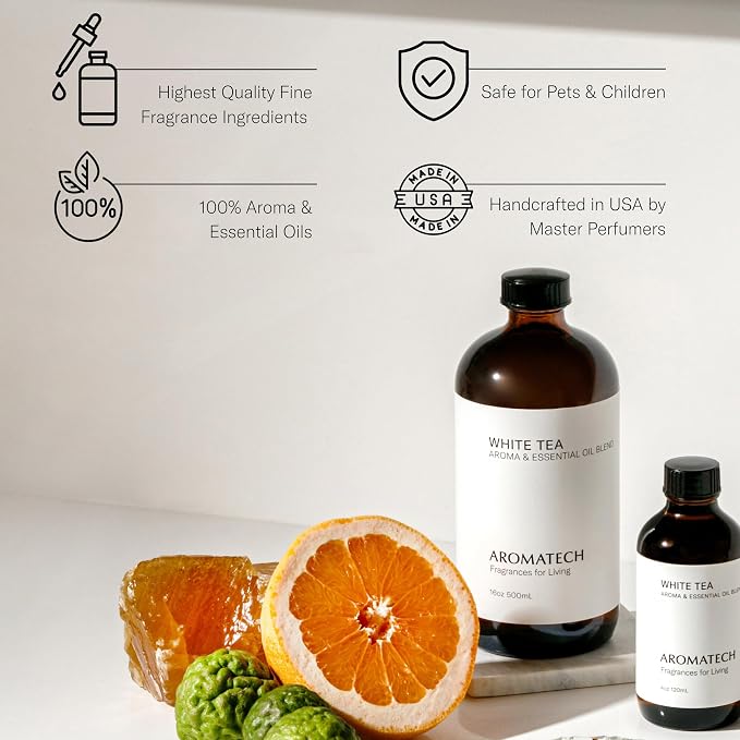 AromaTech White Tea Aroma Essential Oil Blend: Luxury Hotel Inspired - Image 3