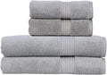 Christy Supreme Hygro 4 Piece Towel Set | Silver | 100% Luxury Supima Cotton | by Christy