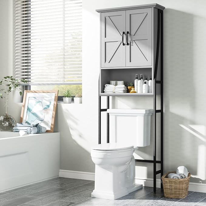 Over The Toilet Storage Cabinet, Over Toilet Bathroom Organizer - Image 6