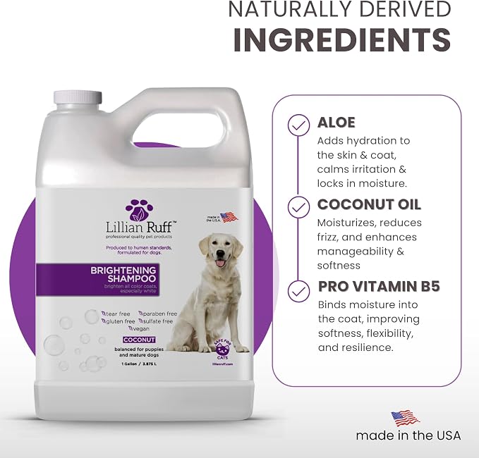 Lillian Ruff PRO Formula Ultra Brightening Dog Shampoo - Image 4