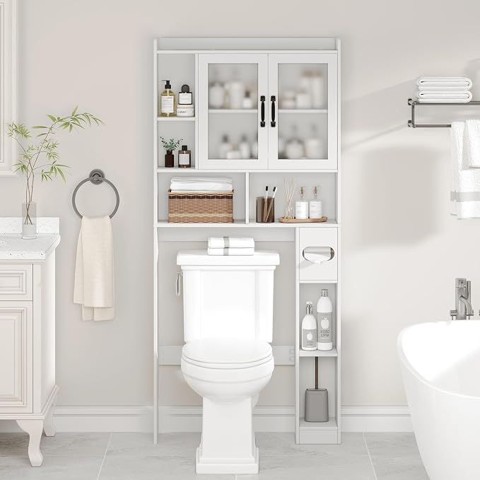 Vabches Over The Toilet Storage Cabinet, Farmhouse Storage Cabinet Over Toilet - Image 7