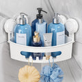 TAILI Corner Shower Caddy with Suction Cups, Wall Mounted Organizer Plastic Rack by TAILI
