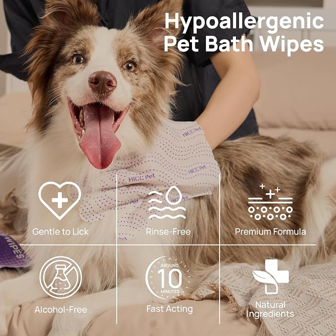 HICC PET Glove Wipes Pro – Pet Cleaning Gloves - Image 9