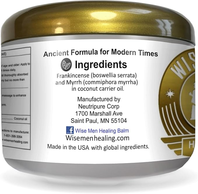 Wise Men Healing Balm with Myrrh and Frankincense Essential Oils with Soothing - Image 4