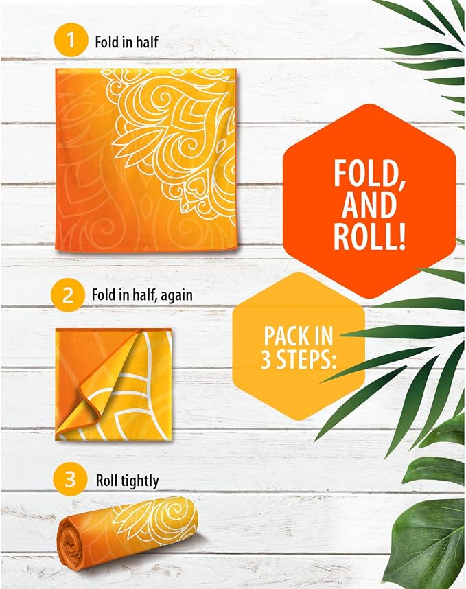 VENTURE 4TH Microfiber Beach Towel: Quick-Dry, Sandproof and Lightweight - Image 5