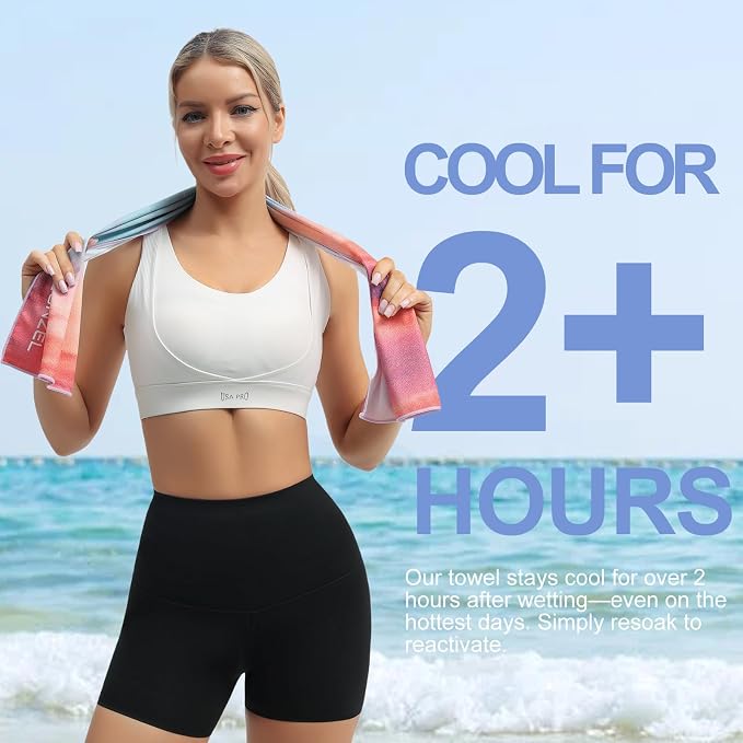 Cooling Towel, Ice Towel for Neck, Soft Microfiber Chilly Towel Stay Cool for - Image 3
