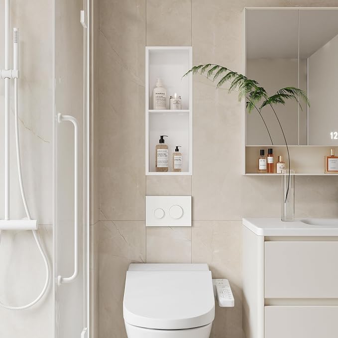 Neodrain Shower Niche Double Shelf Stainless Steel No Tile Needed Bathroom - Image 4