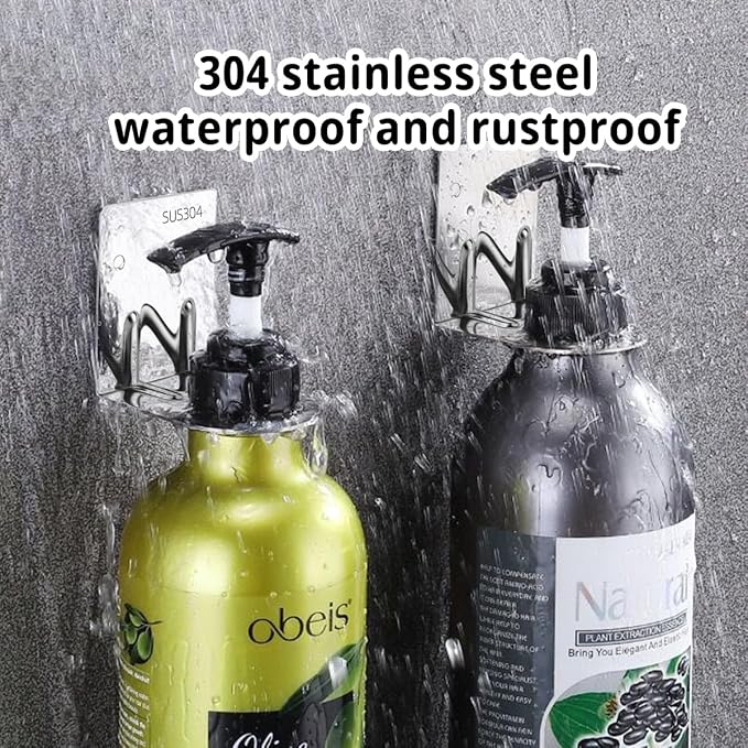 6Pcs Resizable Soap Bottle Dispenser Holder Wall Mount - Image 5