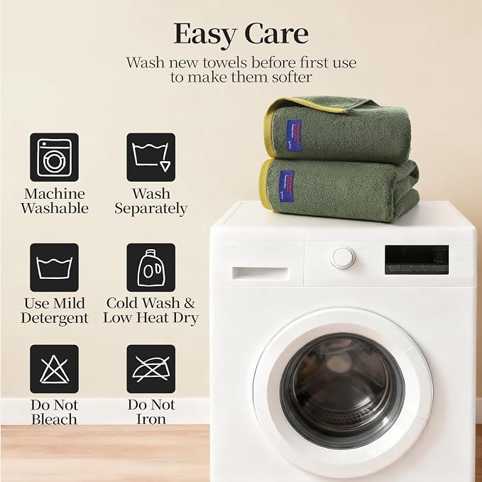 REDKISS 6 Pack Cotton Towel Set - Image 9