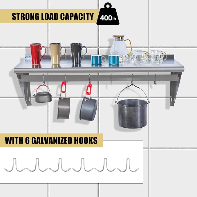 Hally Stainless Steel Shelf - Image 4