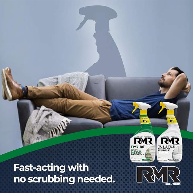 RMR Mold Stain Eraser Max Pack – No-Scrub Tub & Tile Cleaner + Instant Mold & - Image 9