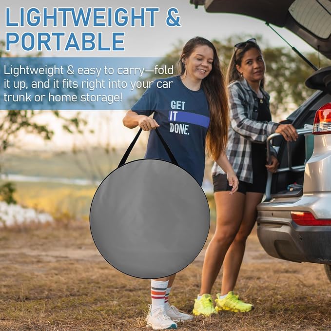 Pop Up Privacy Shower Tent, Portable Outdoor Bathroom Toilet Changing Dressing - Image 5