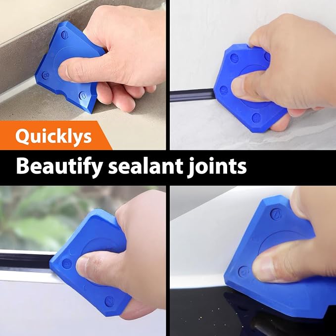 Caulk Gun Kit - Smooth Silicone Caulking Tools The Smarter Way to Seal & - Image 4