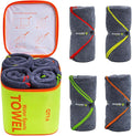 4Monster 4 Pack Microfiber Camping Towel Quick Dry, Super Absorbent Travel Towel by 4Monster