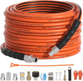 Sewer Jetter Kit for Pressure Washer 50FT, 5800psi Drain Cleaner Hose 1/4 Inch by SITIMIMIL