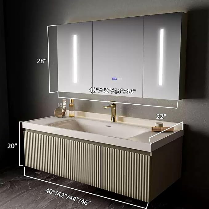 46IN Bathroom Vanity with Sink - Image 7
