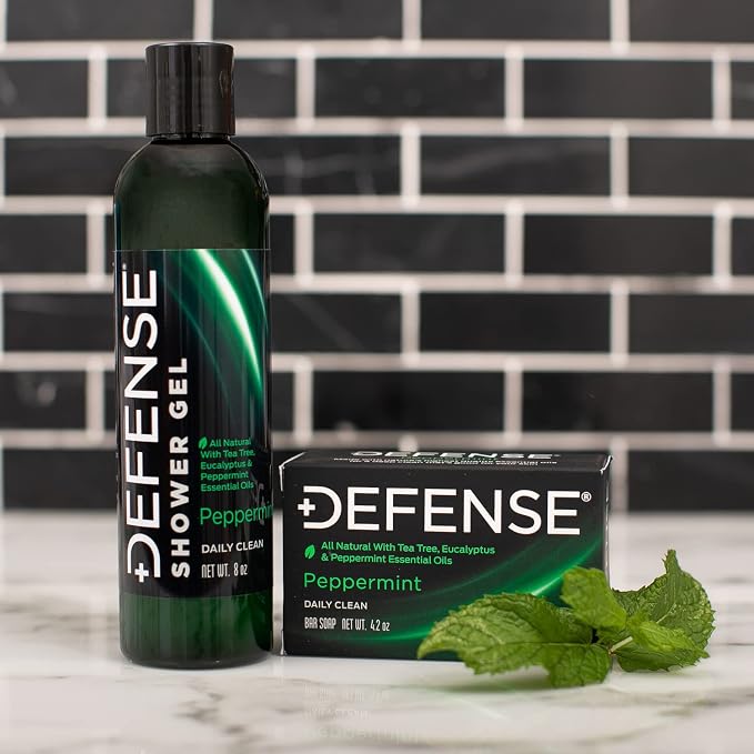 Defense Soap 5pk All Natural Peppermint Bar Soap - Image 4
