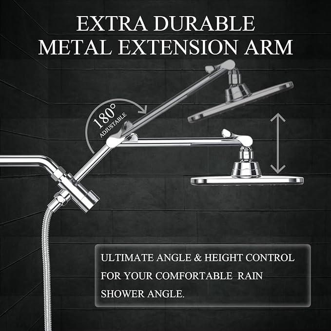 Veken 14" Wide Rain Shower Head - Image 2