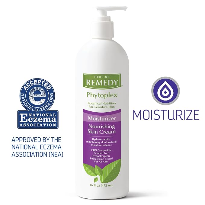 Medline Remedy Phytoplex Nourishing Skin Cream, Unscented Skin Moisturizer - Image 2