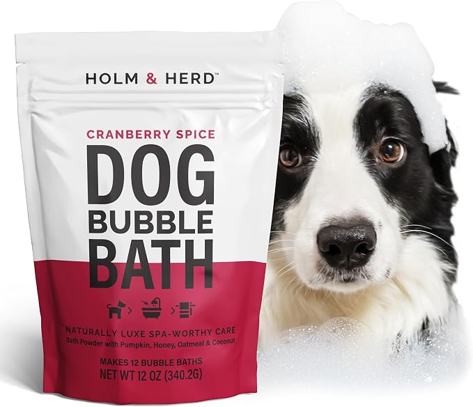 Holm & Herd Cranberry Spice Dog Care Gift Bundle – 3 Piece Grooming Set - Image 2