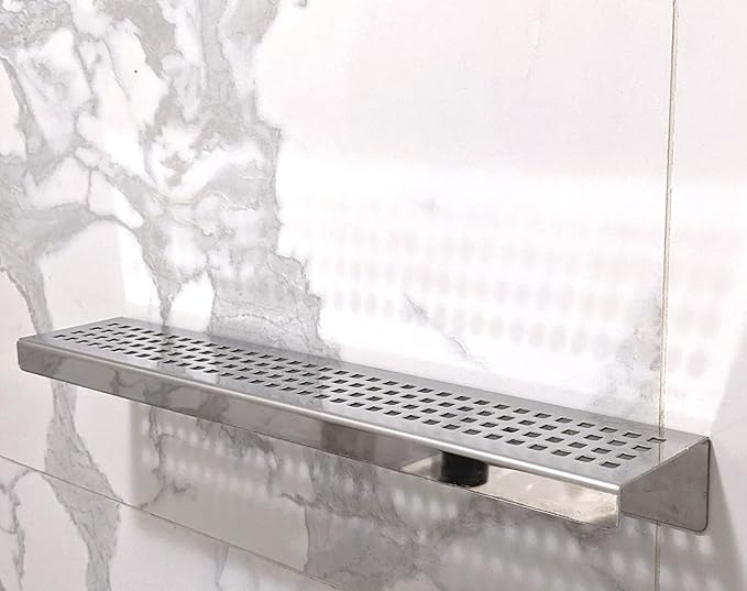 SereneDrains Stainless Steel Polished Chrome Shower Shelf - Image 3