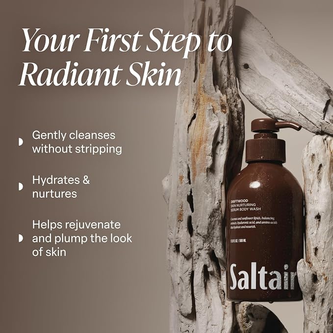 Saltair Body Wash, Driftwood 2-Pack. Moisturizing Body Cleanser - Image 2