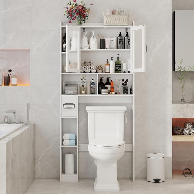 Vabches Over The Toilet Storage Cabinet, Farmhouse Storage Cabinet Over Toilet - Image 6