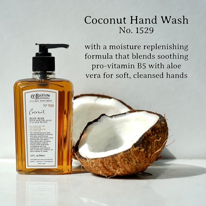 C.O. Bigelow Coconut Hand Wash, Village Perfumer Liquid Hand Soap - Image 2