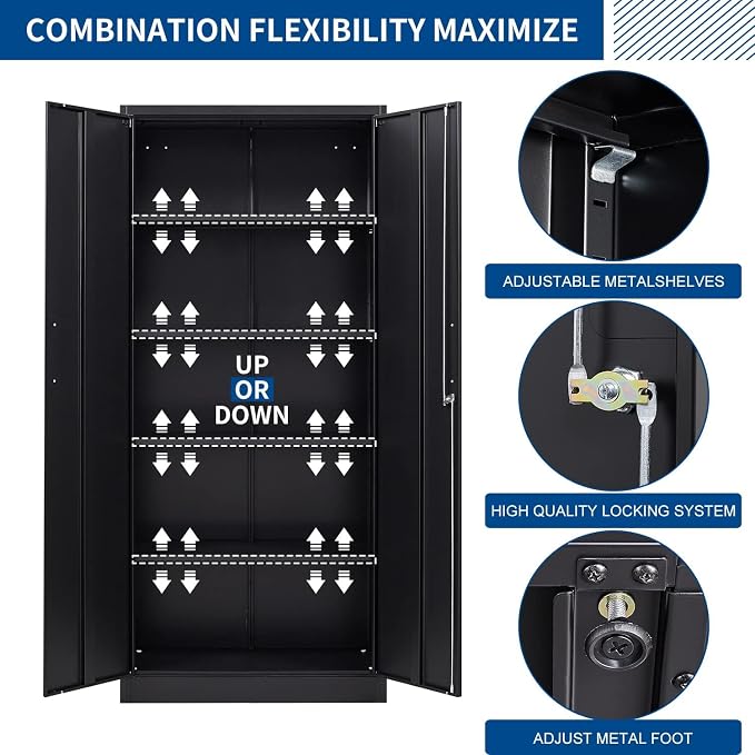 Metal Storage Cabinet-71” Tall Steel File Cabinets - Image 5