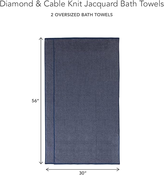 Texere 100% Organic Cotton Jacquard 650 GSM Premium Bath Towel Sets - Image 6