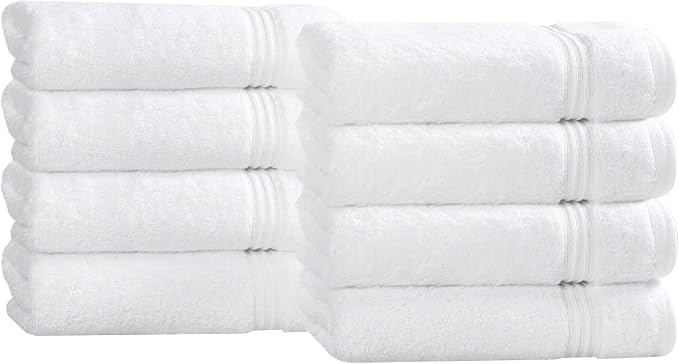 Superior Egyptian Cotton 8-Piece Hand Towel Set, Towel Basics by SUPERIOR