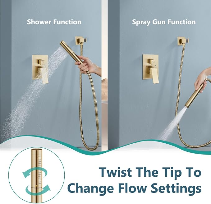 Aolemi Shower Faucet Set, High Pressure Shower System - Image 4