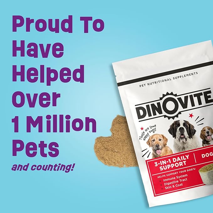 Dinovite 3 in 1 Probiotic for Medium Dogs, Skin & Coat, Digestive Health & - Image 7