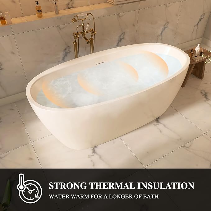 67" Acrylic Free-standing Bathtubs - Image 7