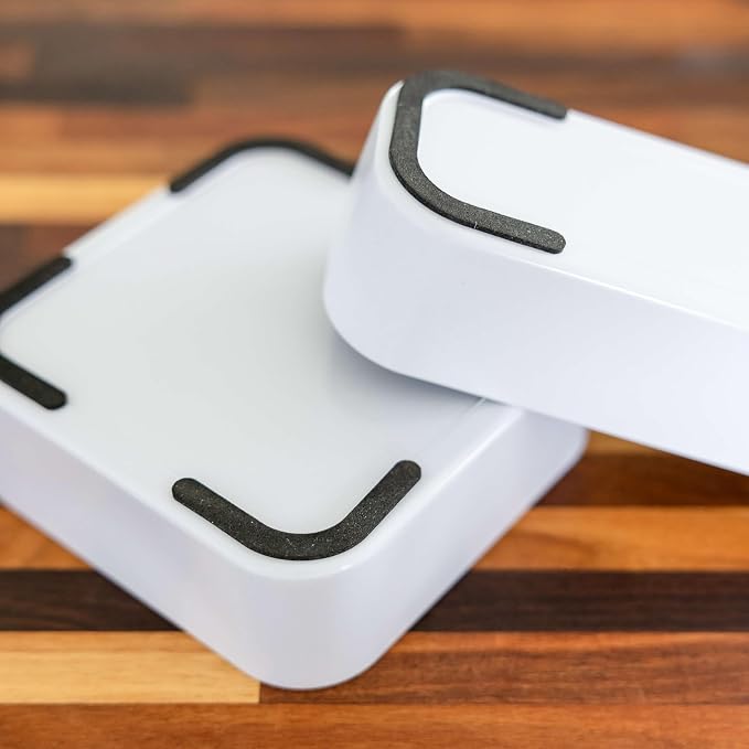 Three by Three Seattle 6 Piece Metal Stacking Bins + Drawer Organizers Set: - Image 7