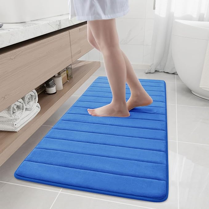 Buganda Memory Foam Bath Mat, Ultra Soft and Non-Slip Bathroom Rugs, Water by Buganda