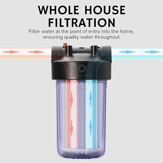 Airthereal Whole House Water Filter Clear Housing, Pre-Filtration System - Image 7