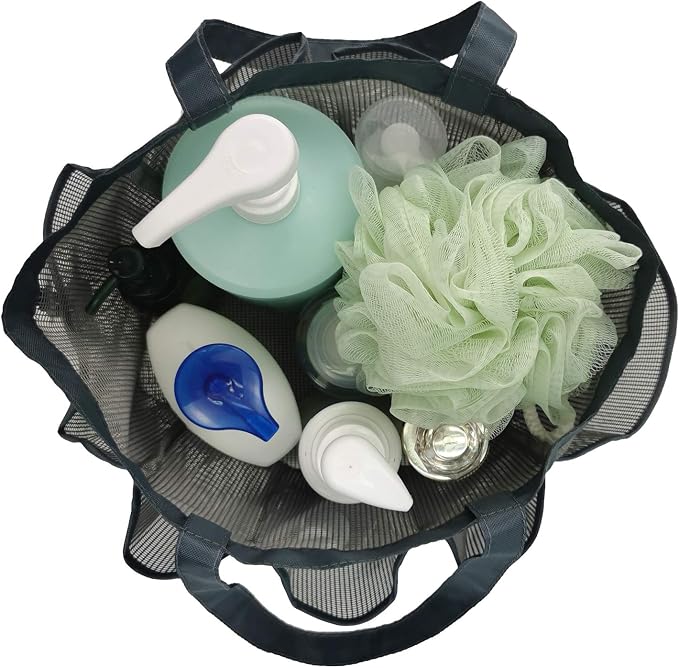 SPINFOX Mesh Shower Caddy Quick Dry Shower Tote Bag Hanging Toiletry - Image 5